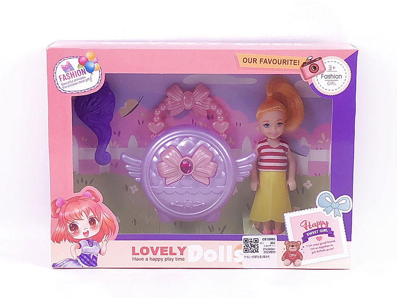 5inch Solid Body Doll Set toys