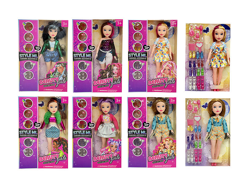 10inch Solid Body Doll Set(6S) toys