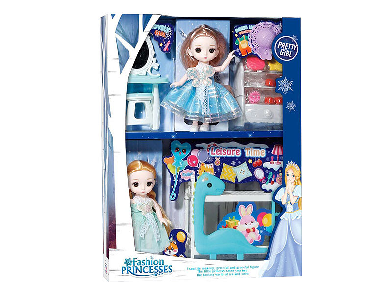 6inch Solid Body Doll Set(2in1) toys