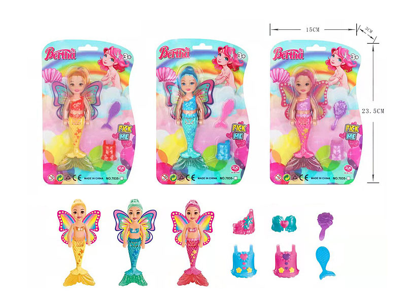 6nch Mermaid Set(3S) toys