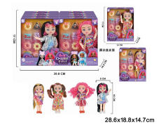 6inch Solid Body Doll Set(8in1) toys