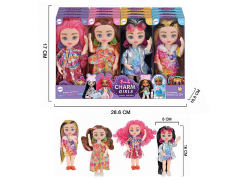 6inch Solid Body Doll Set(16in1) toys