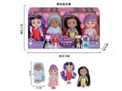 5inch Solid Body Doll Set(8in1) toys