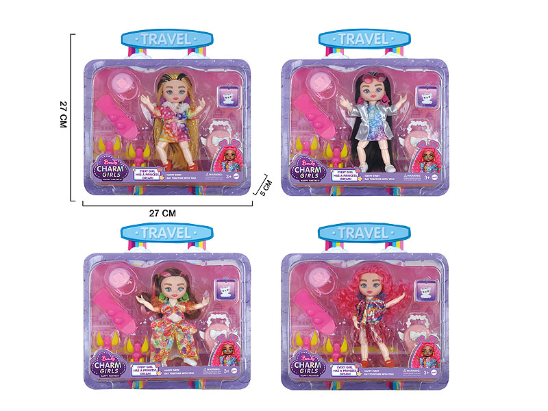 6inch Solid Body Doll Set(4S) toys