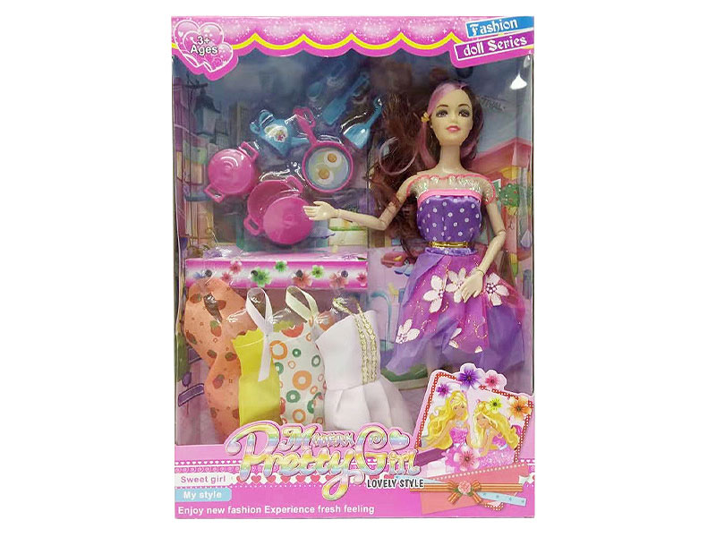 11inch Solid Body Doll Set toys