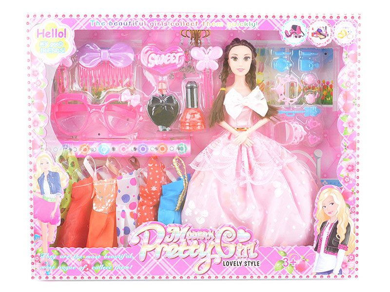 11inch Solid Body Doll Set toys