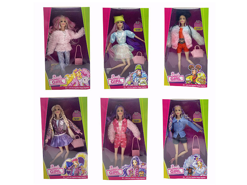 11.5inch Solid Body Doll Set(6S) toys