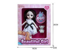 6inch Solid Body Doll Set toys