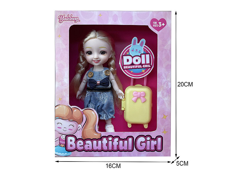 6inch Solid Body Doll Set toys