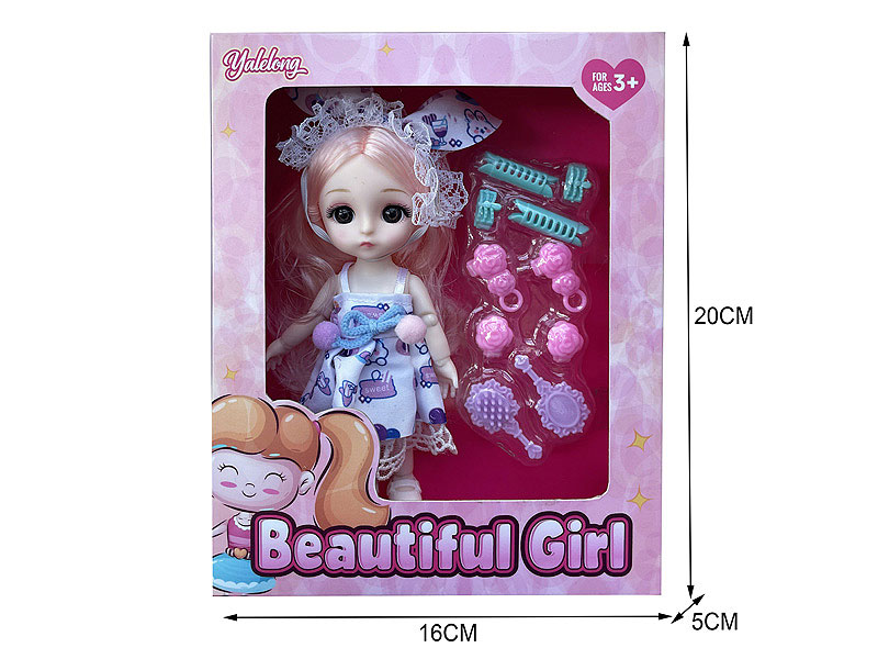 6inch Solid Body Doll Set toys