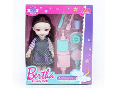 6inch Solid Body Doll Set toys