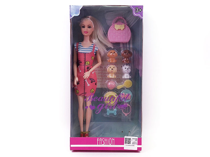 11inch Solid Body Doll Set(3S3C) toys