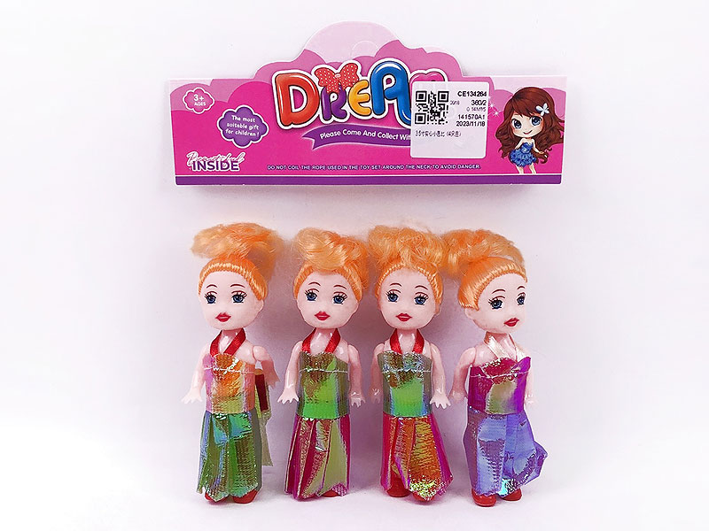 3.5inch Solid Body Doll(4in1) toys