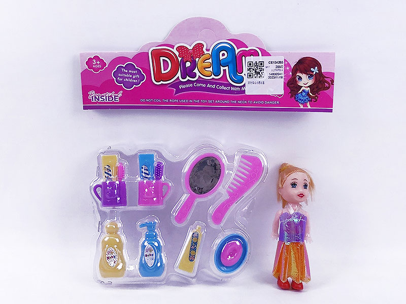 3.5inch Solid Body Doll Set toys