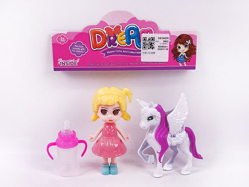 4inch Solid Body Doll Set toys