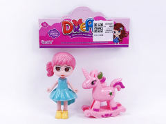 4inch Solid Body Doll Set toys