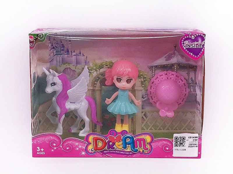 4inch Solid Body Doll Set toys