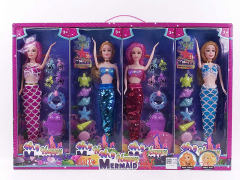 11.5inch Solid Body Mermaid Set(4in1) toys