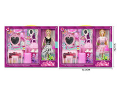 11inch Solid Body Doll Set(2S) toys