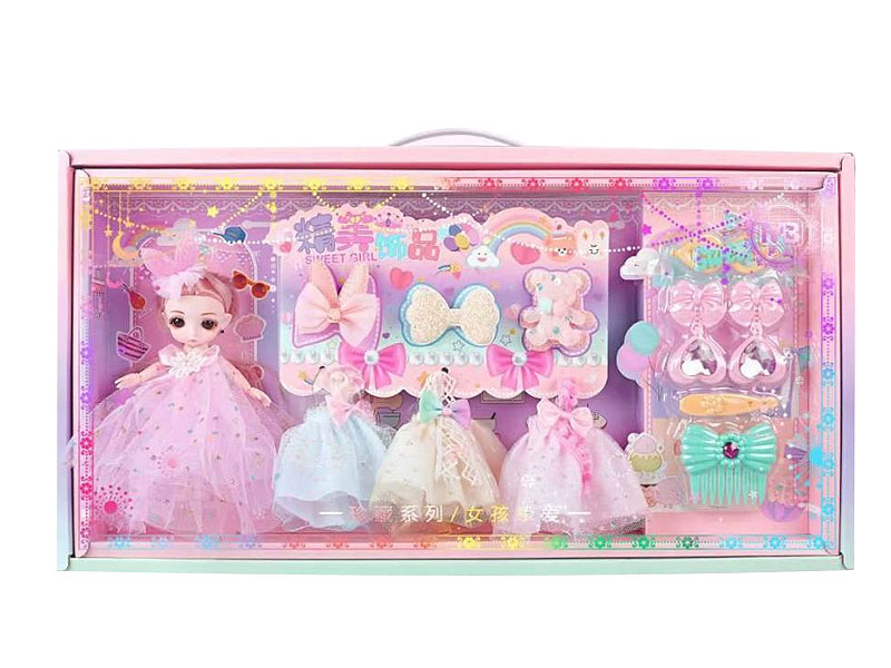 6inch Solid Body Doll Set toys