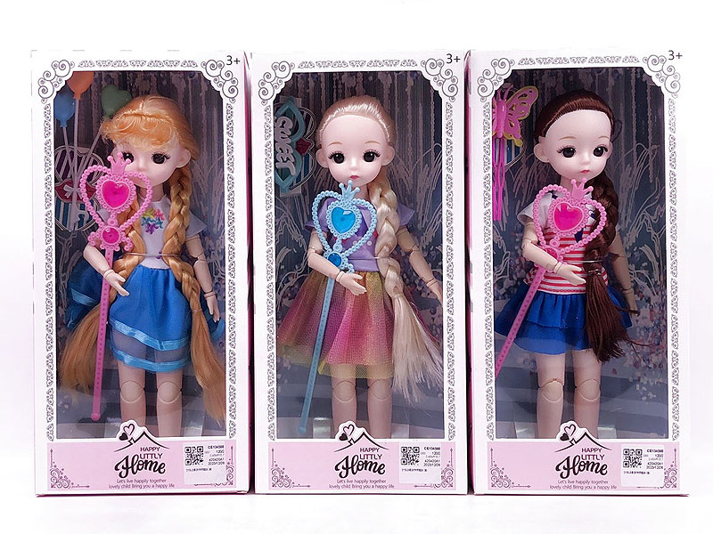 12inch Solid Body Doll Set(3S) toys