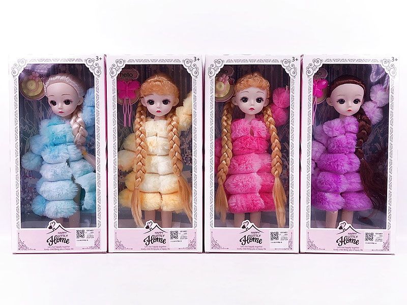 12inch Solid Body Doll Set(4S) toys