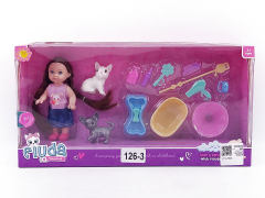 4.5inch Solid Body Doll Set toys