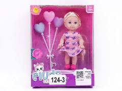 4.5inch Solid Body Doll Set toys