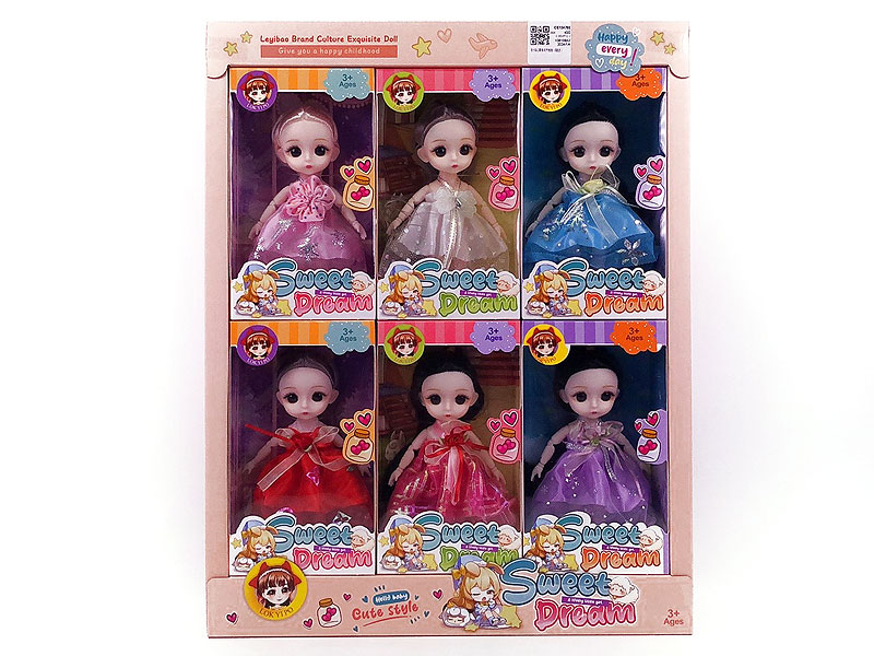 6inch Solid Body Doll(6in1) toys