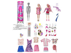 11.5inch Solid Body Soak Water And Change Color Barbie toys