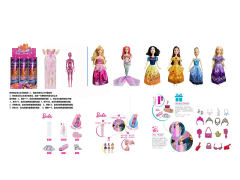 11.5inch Solid Body Doll Set(6in1) toys