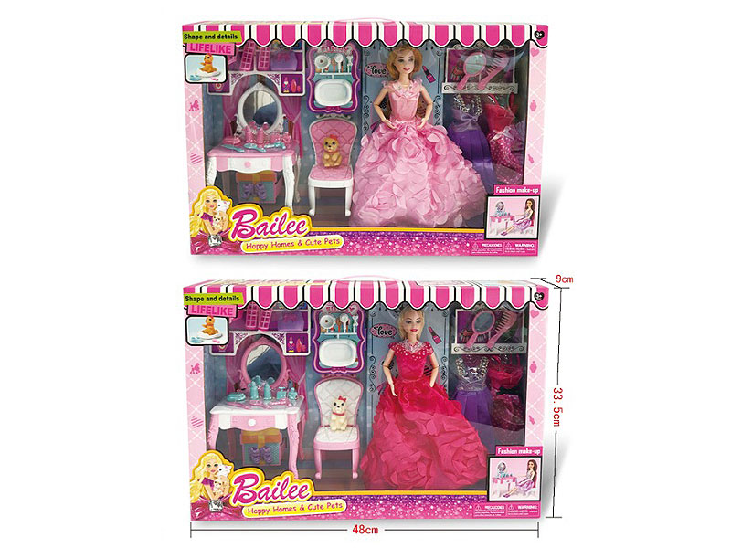 11.5inch Solid Body Doll Set(2S) toys