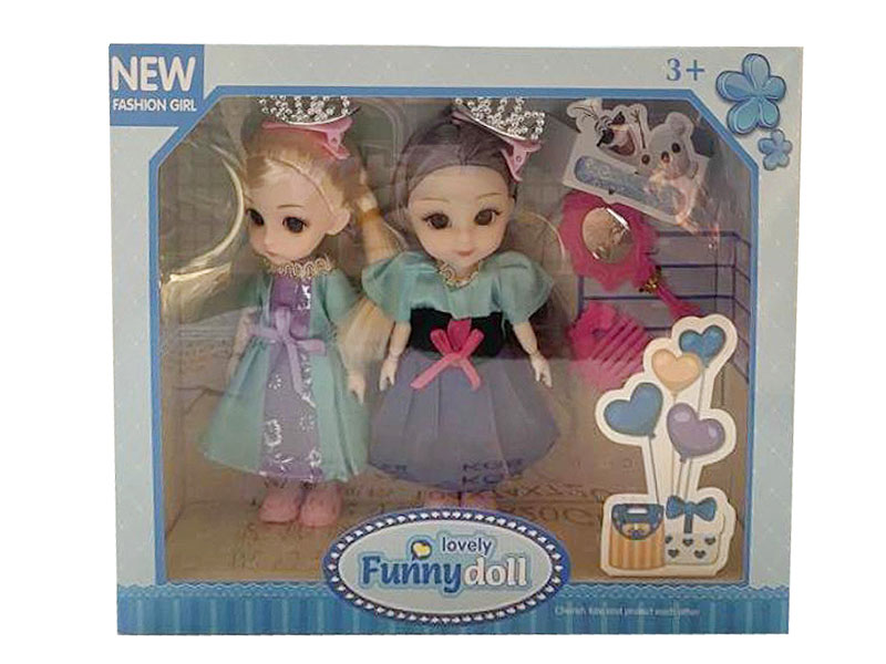 6inch Solid Body Doll Set(2in1) toys