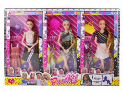 11.5inch Solid Body Doll Set(6in1) toys