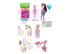 5inch Solid Body Color Changing Doll Set toys