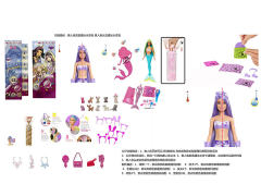 11.5inch Solid Body Color Changing Mermaid Set