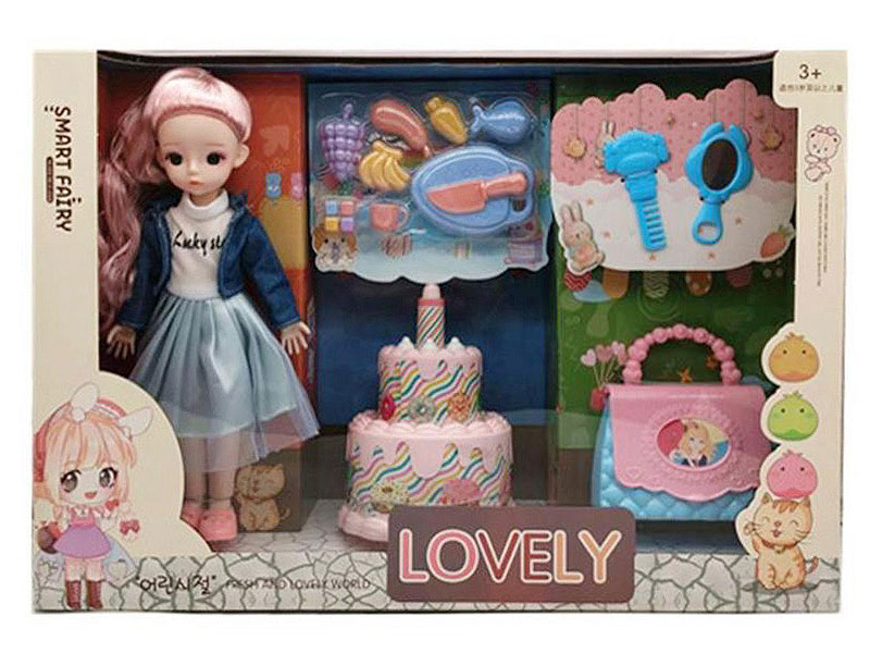 12inch Solid Body Doll Set toys