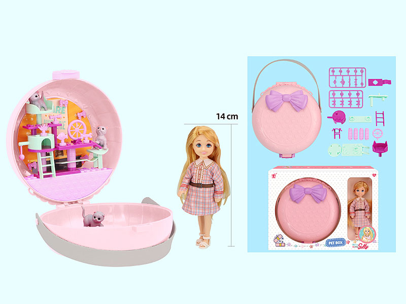 5.5inch Solid Body Doll Set toys