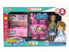 5inch Solid Body Doll Set toys