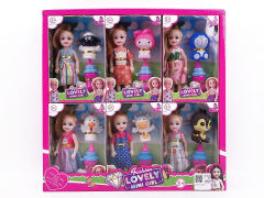 5inch Solid Body Doll Set(12in1) toys