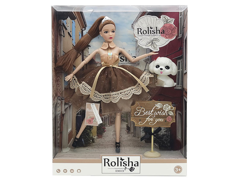 11.5inch Solid Body Doll Set toys