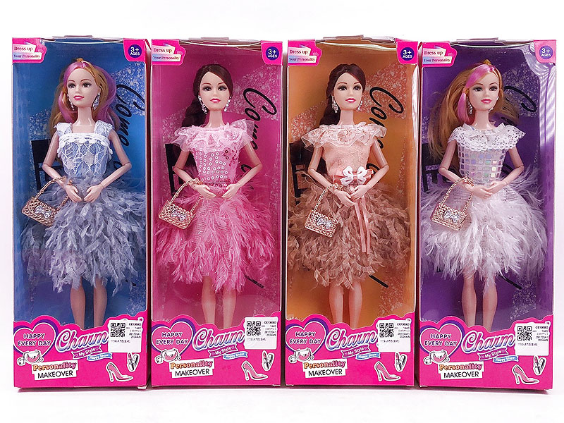 11inch Solid Body Doll Set(4C) toys
