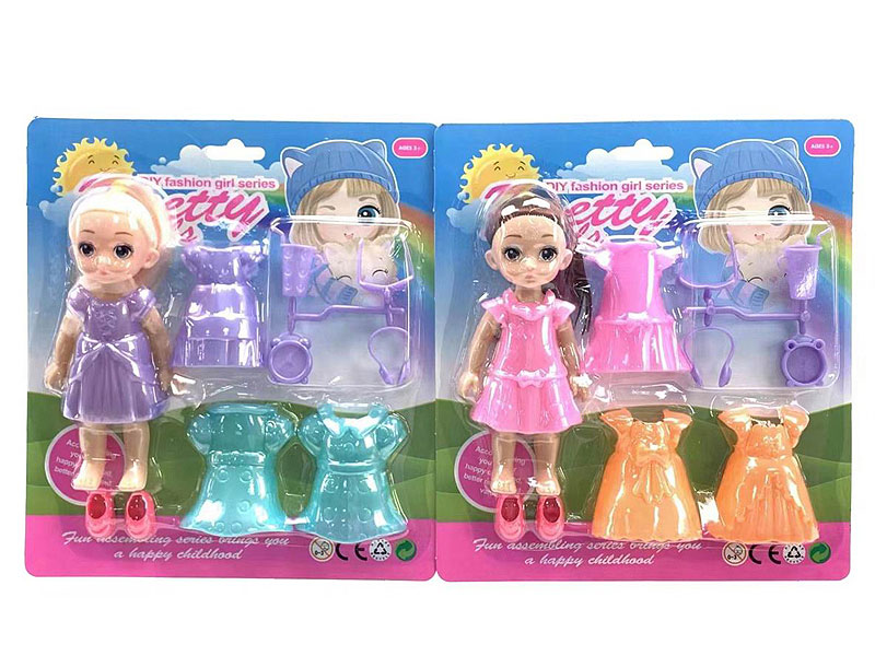 6inch Empty Body Doll Set(2S) toys