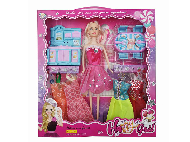 11.5inch Solid Body Doll Set toys