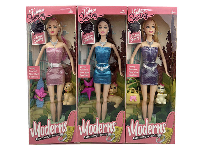 11.5inch Solid Body Doll Set(3S) toys