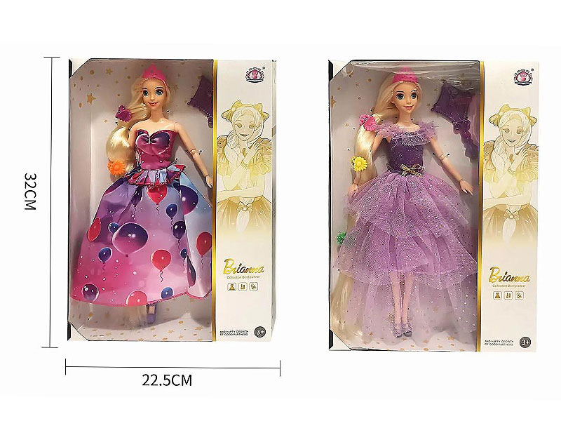 11inch Solid Body Doll Set(2S) toys