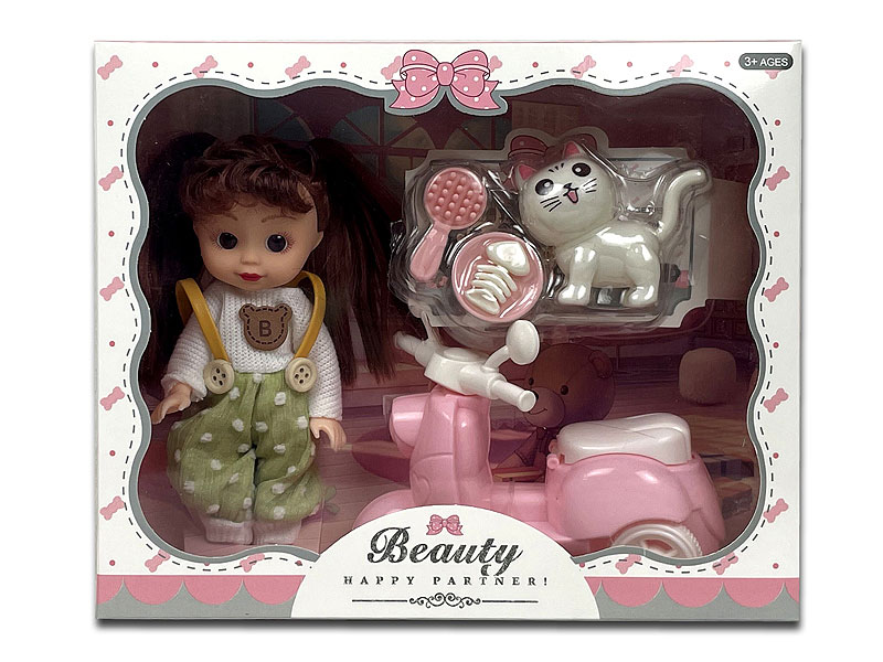 6inch Solid Body Doll Set toys