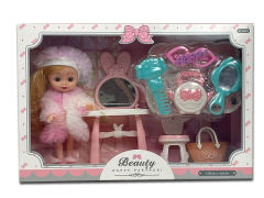 6inch Solid Body Doll Set toys