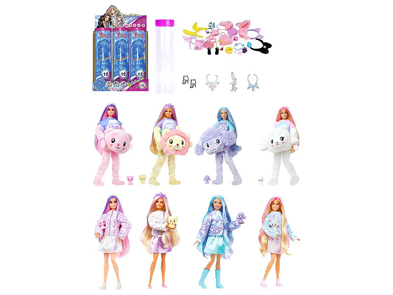 11.5inch Solid Body Doll Set(6in1) toys