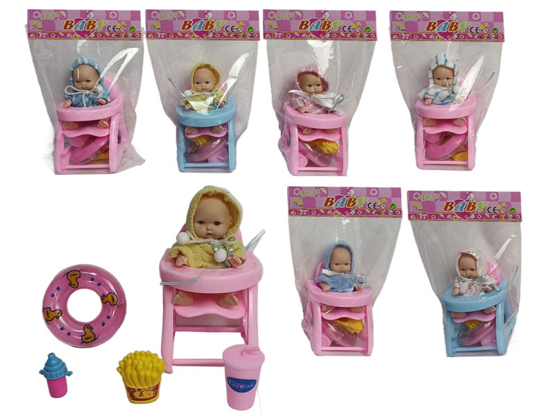 5inch Brow Moppet Set & Table(6S) toys